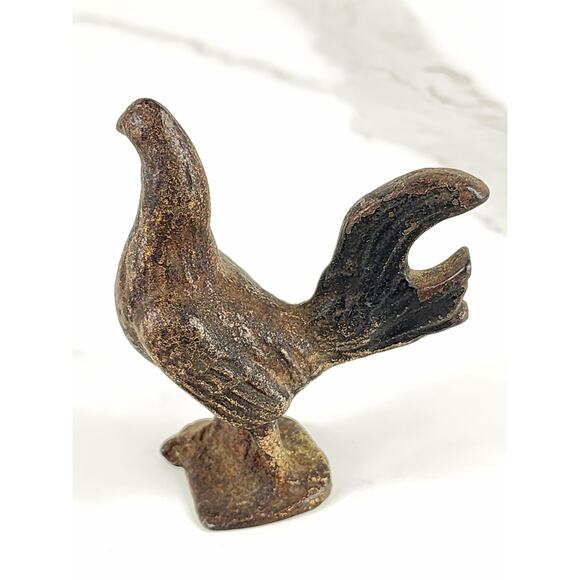 Cast Iron Rooster Chicken Hen Beer Bottle Opener 3 1/4" Animal Figurine 90s Vtg - Picture 3 of 12